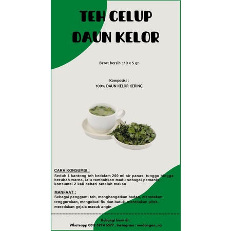 

PRODUK BARU!! TEH CELUP DAUN KELOR - ISI 10pcs -MURAH/PRAKTIS/SEHAT