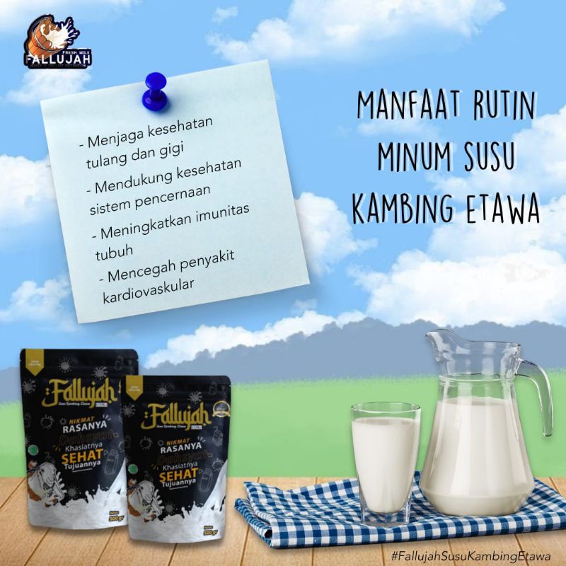 

Susu kambing Fallujah harga grosir khusus Reseller pembelian 5kg/10 bks