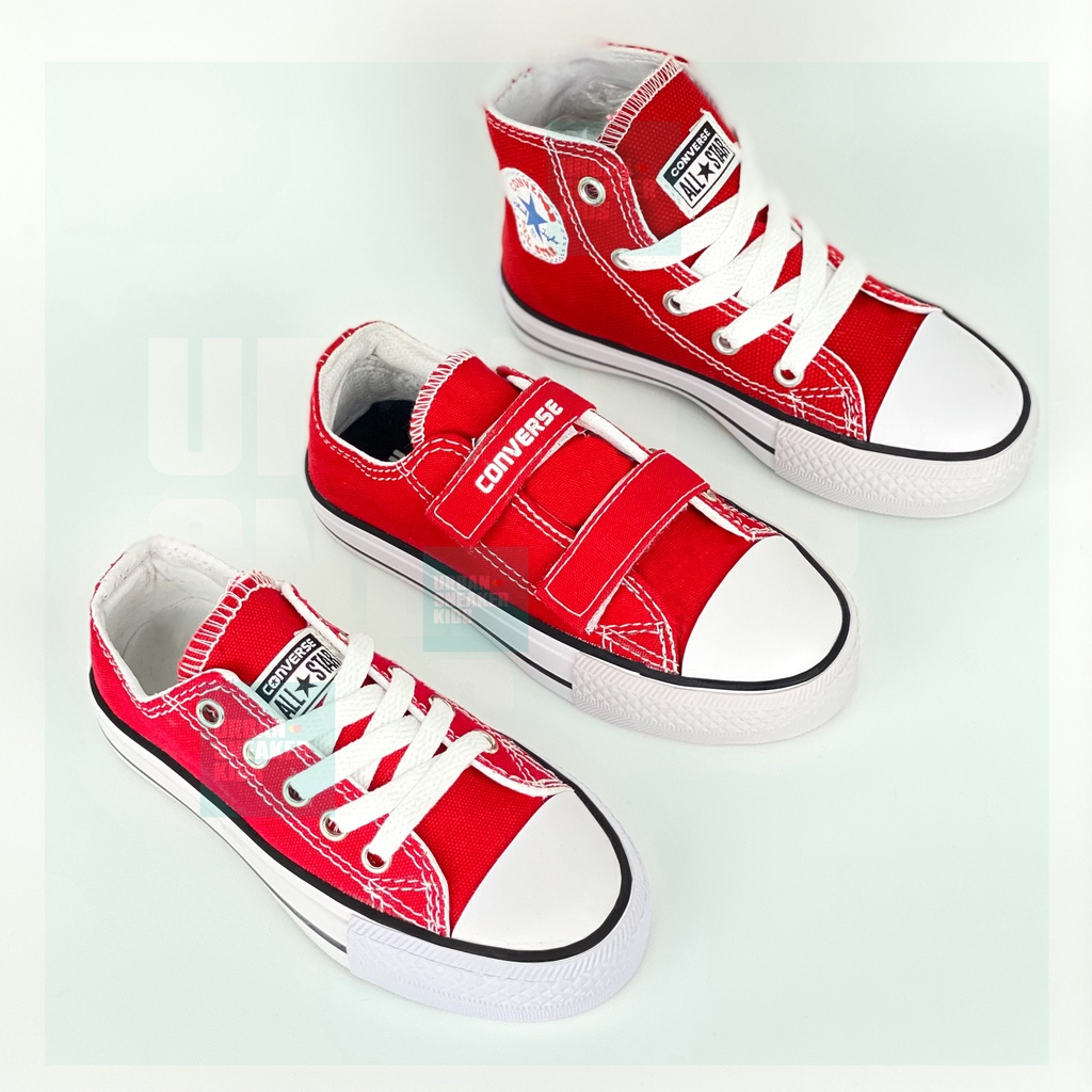 SEPATU CONVERSE ANAK ALL STAR WARNA MERAH SIZE 18-35 USIA 1-10 TAHUN UNISEX - URBAN SNEAKER KIDS