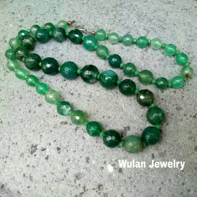 Kalung Batu Wulan Jewelry Batu Giok Full