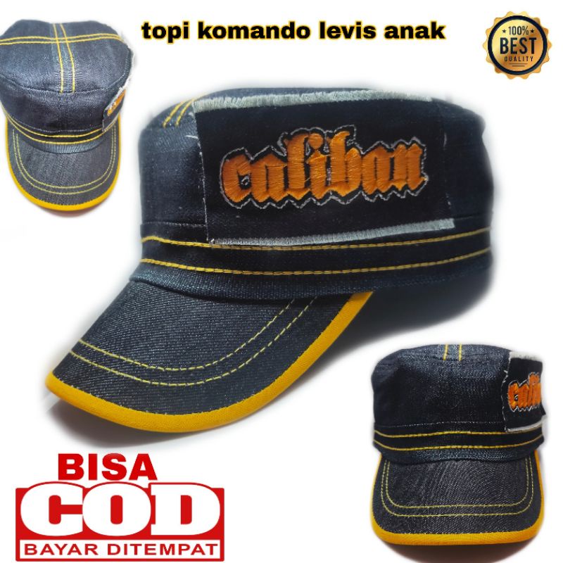 topi anak levis komando