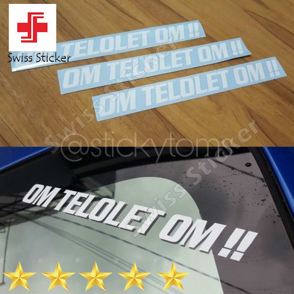 

Promo stiker OM TELOLET OM lucu buat para teloletmania Keren
