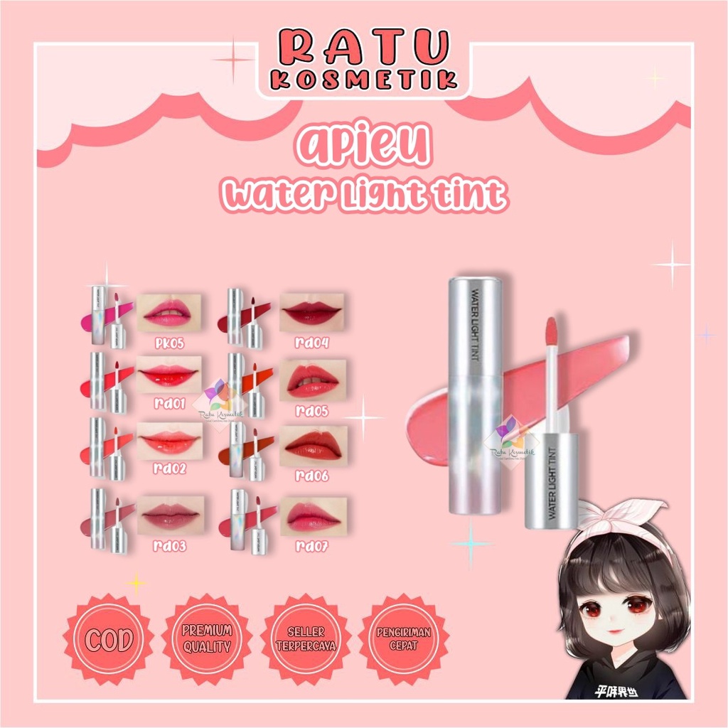 ❤ RATU ❤ APIEU Water Light Tint | A'PIEU Lip Tint Korea (✔️BPOM)