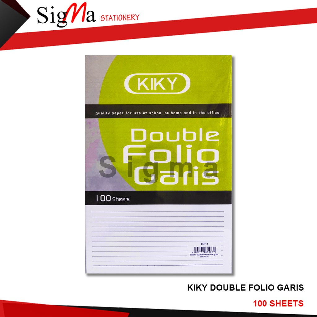 

Kertas Folio Bergaris SIDU / KIKY Isi 100 / 200 Lembar (Pack) RJ4