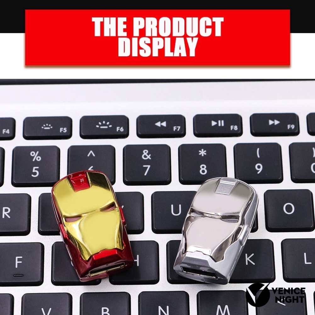 (SF) Flashdisk USB 2.0 512GB 1TB 2TB Bentuk Iron Man