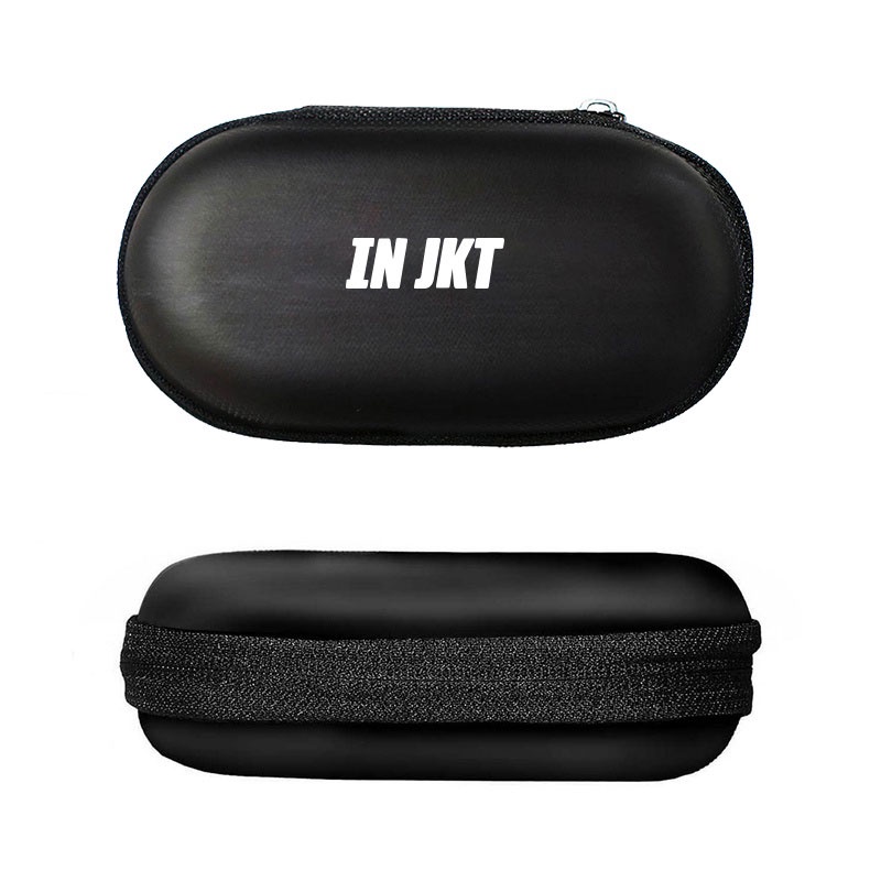 Wierd Headset Mini Bag Earphone Gaming Case Wallet Key Paket Water Proof Storage Bag Black Long or Round Dompet Dompet Kunci Koin