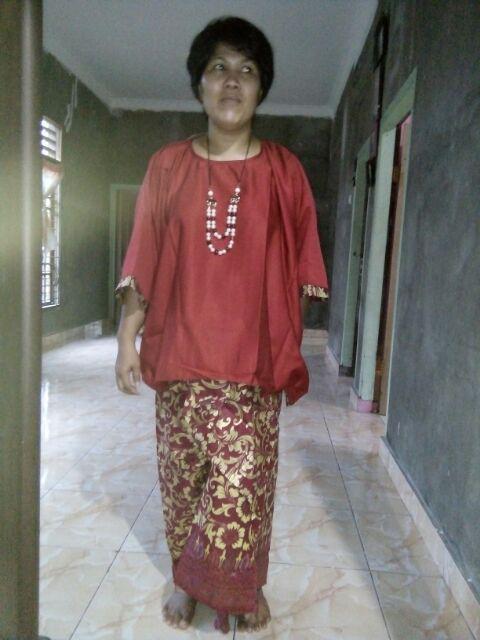 Sarimbit Kanaya Couple Batik Prodo Bunga Floral Flower Daun Gold Kutubaru Instan Klok Panjang