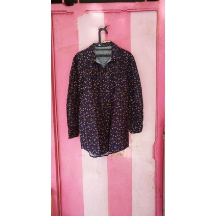 Le Rosetz Kemeja Wanita Padi Navy XXL