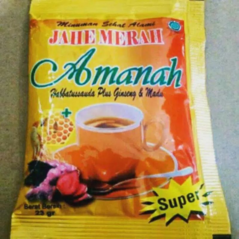 

JAHE MERAH AMANAH SUPER - 12 sachet