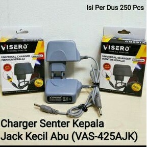 Universal Charger DC VISERO Jack Kecil/Senter Kepala/Swatt