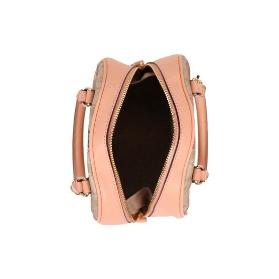 Coach Sydney Satchel In Signature Canvas With Strawberry Print (CB592)