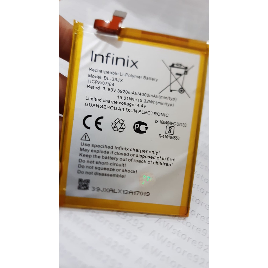 Battery Batere Batre Baterai INFINIX HOT S3X / X622 / INFINIX BL-39JX BL39JX BL 39JX