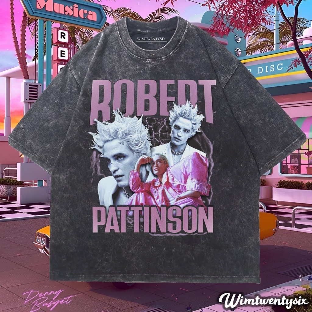 t-shirt oversized | kaos oversize | kaos washing | kaos Robert pattinson punk style tee