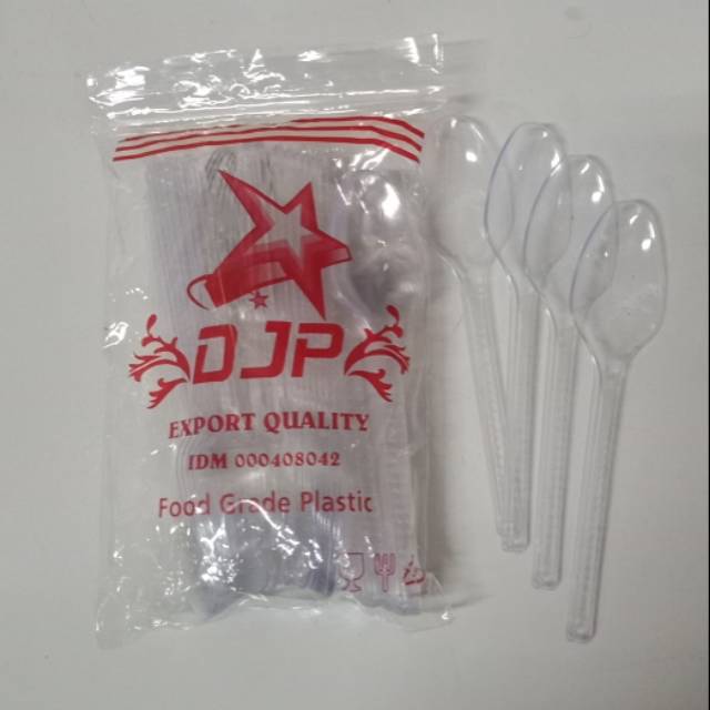 Sendok plastik / Sendok Plastik Kecil Bening