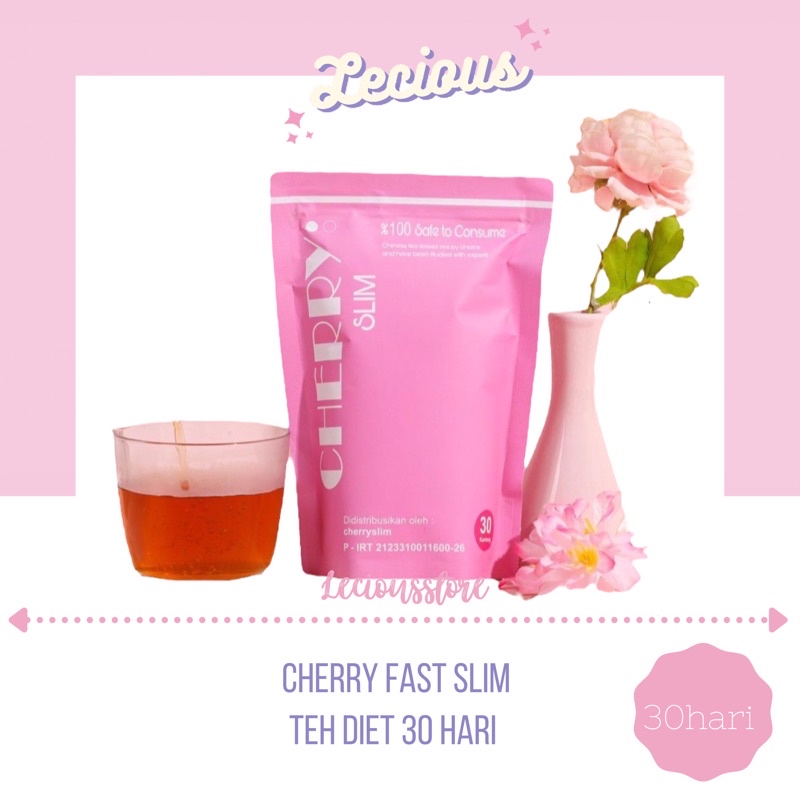 cherry fast slim 30 hari  teh diet herbal turun 7kg ampuh best seller
