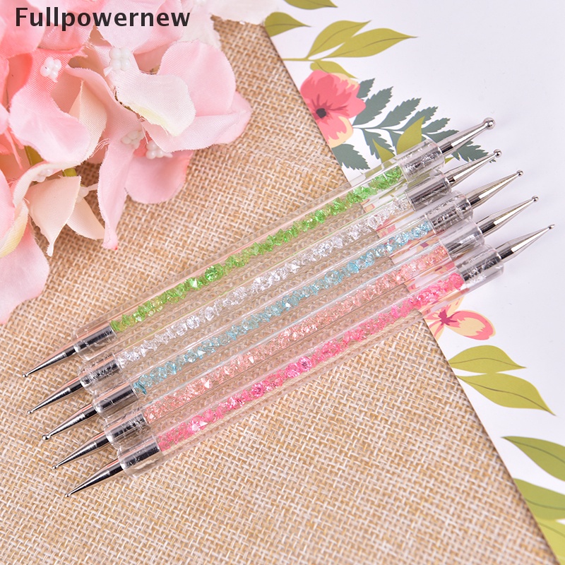 [FULL] Crystal Painting Drawing Dotting Pen Dual-ended Nail Art Brush Tool Manicure