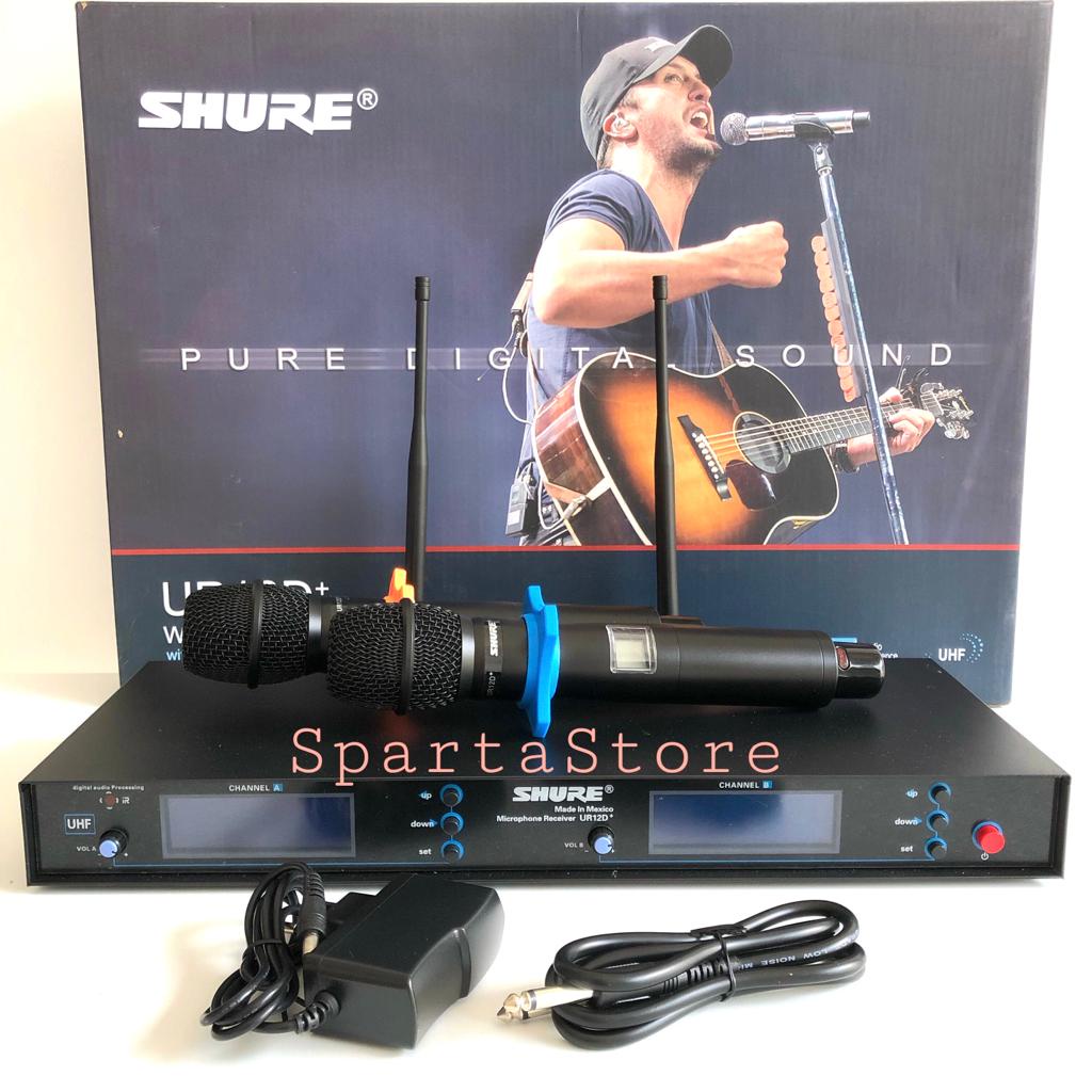 Microphone Wireless Shure UR12D + mic miropon microfon