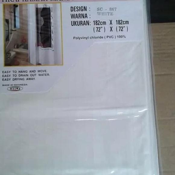 ➻ Shower Curtain Plastik MEIWA/Tirai kamar mandi/Horden kamar mandi ☆