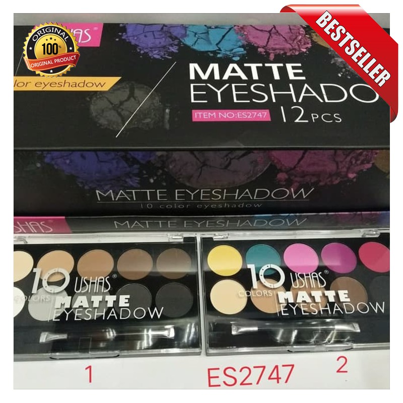 USHAS EYESHADOW MATTE PALLETE 10 COLOR 2747 - EYESHADOW USHAS MATTE [YELLOW STORE]