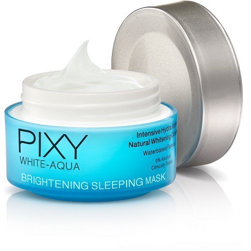 Ningrum Kecantikan Perawatan Wajah White Aqua Brightening Moisturizer | Sleeping Mask 18g/50g PIXY Ori - 8040