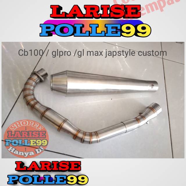 Knalpot japstyle megapro tiger cb 100 glpro motor custom japstyle classic