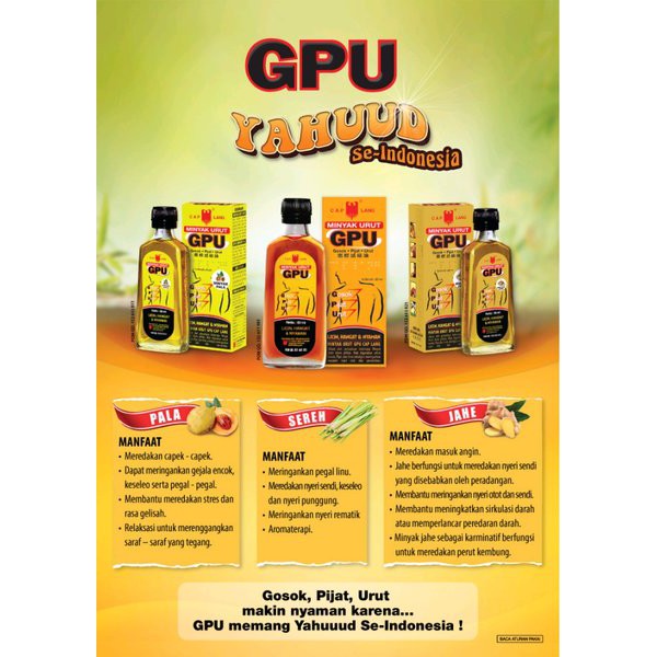 GPU - Minyak Urut -  Minyak Gosok
