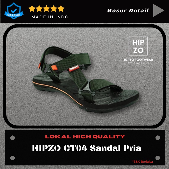 HIPZO CT04 Sandal Pria Sandal Gunung Pria Hiking