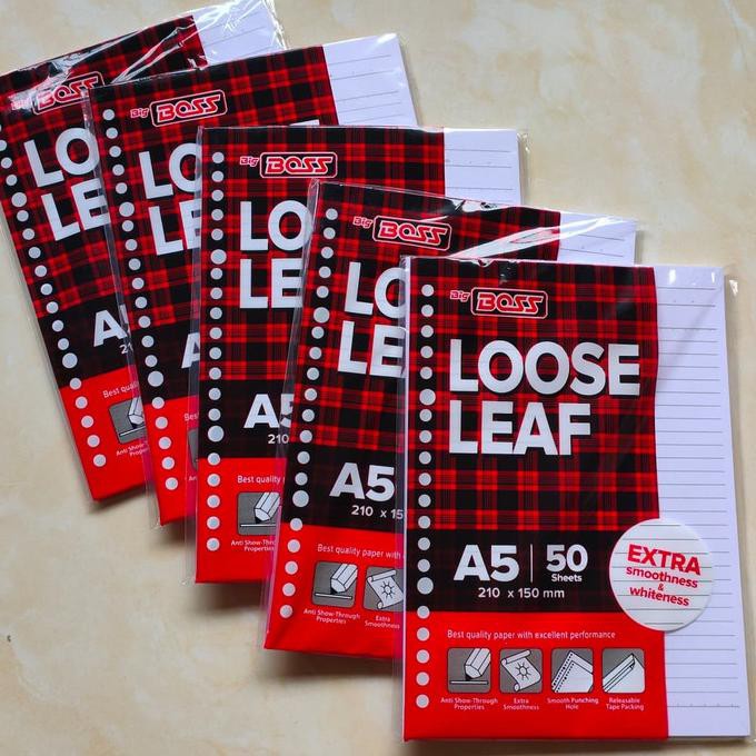 

Loose Leaf A5 - 50 Sheets Dwija522 Segera Beli