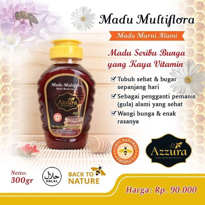 

Madu Azzura Murni Multiflora / Madu Manis Aroma Bunga