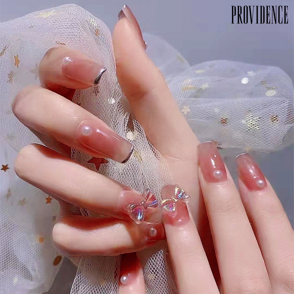 Providence 50 Pcs Ornamen Pita 3D Warna Aurora Untuk Dekorasi Manicure / Nail Art DIY