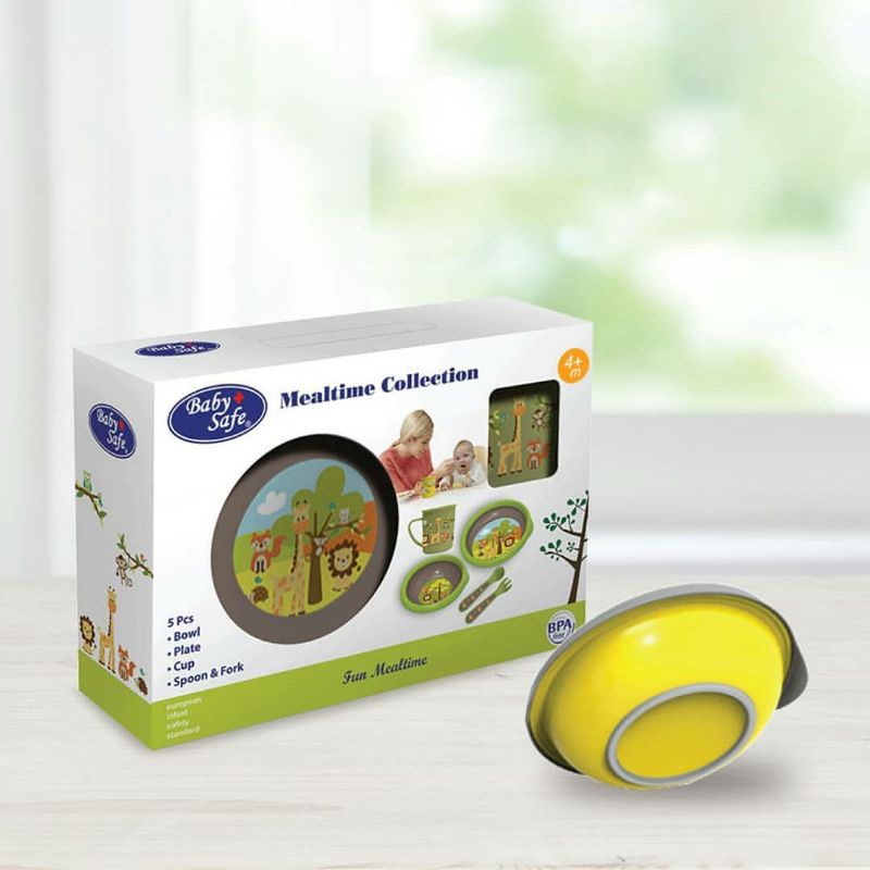 BABYSAFE Mealtime Collection Baby Feeding Set Alat Makan Bayi