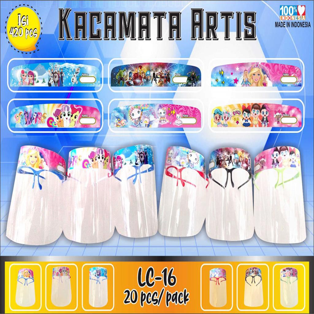 ( BISA COD )Face Shield  Kacamata Anak  Karakter Lucu TERMURAH!! (LC16)