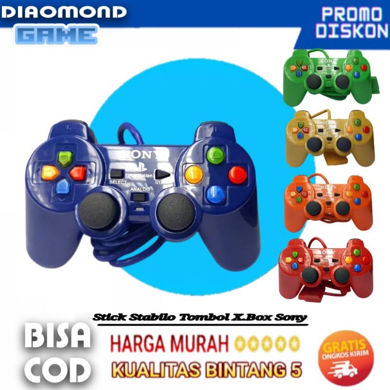 Stik ps2/ stik ps2 Sony tombol xbox kabel serat