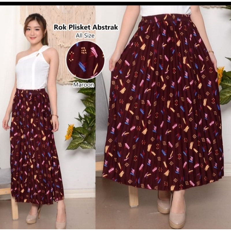 GS-ROK PLISKET MOTIF YEJIN TERLARIS / ROK PLISKET PANJANG / ROK PLISKET MUSLIM / ROK MAXY