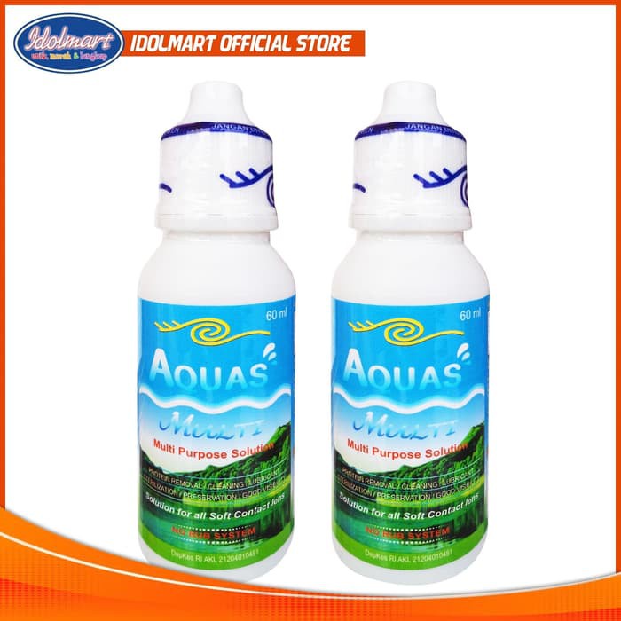 IDOLAKU Cairan Soflen / Softlens - Air Softlens Aquas 60 Ml