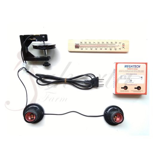 dijual     Satu Set Rangkaian Mesin Penetas Telur Manual Thermostat Kapsul Dengan Thermometer Kayu