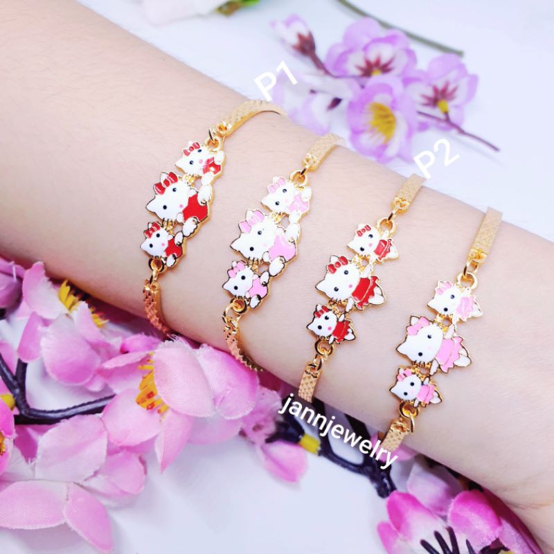 Gelang anak rantai HY-35 lapis emas uk 14cm [HY-35]