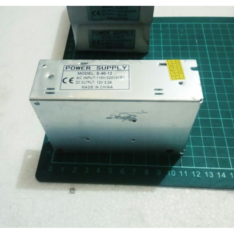 power supply dc12v 3,2amper model s-40-12