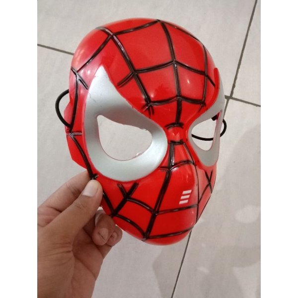 Topeng spiderman anak murah miles Morales no way home hitam topeng sepiderman 2503