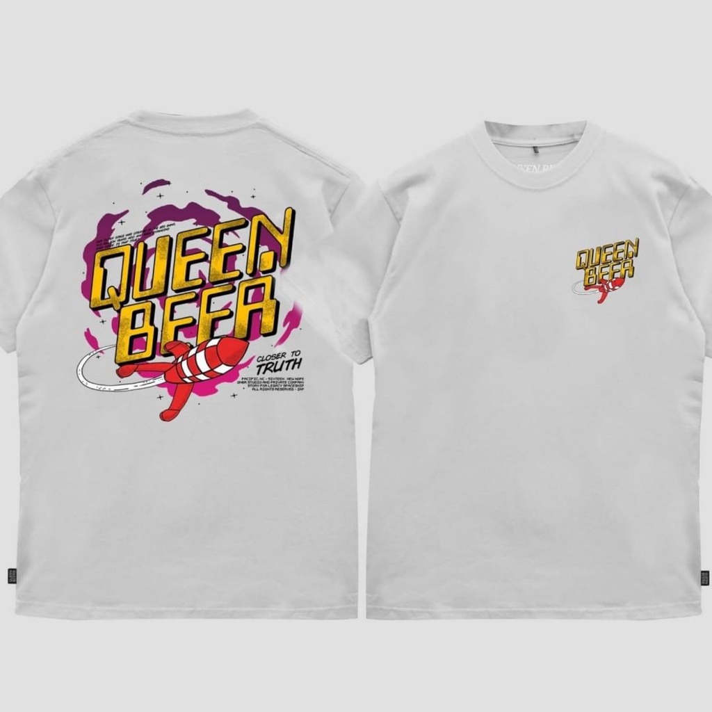 Tshirt Kaos Distro Queen Beer Pria Dan Wanita Terbaru Terlaris