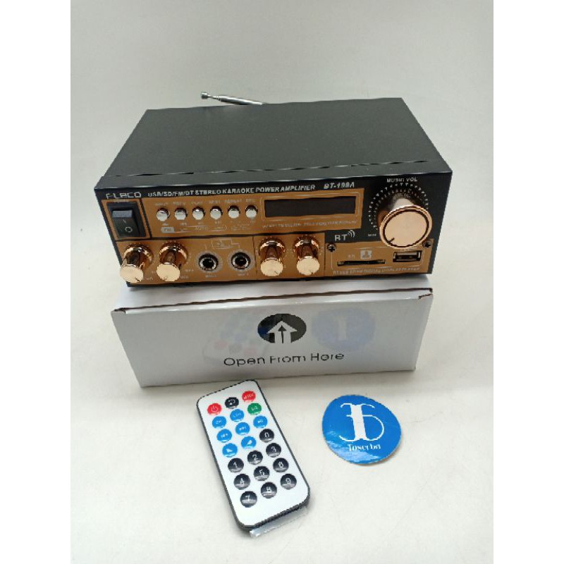 Power Amplifier Fleco BT-199A - Amplifier Bluetooth Fleco 199A - Amplifier Karaoke Echo Fleco 199A