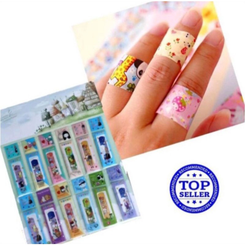 ISI 12 PCS HANSAPLAST KARAKTER PLESTER ANAK / MAINAN ANAK HANSAPLAST