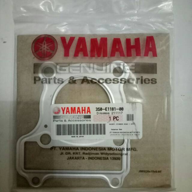 Packing silinder head  vega r new & jup z original yamaha