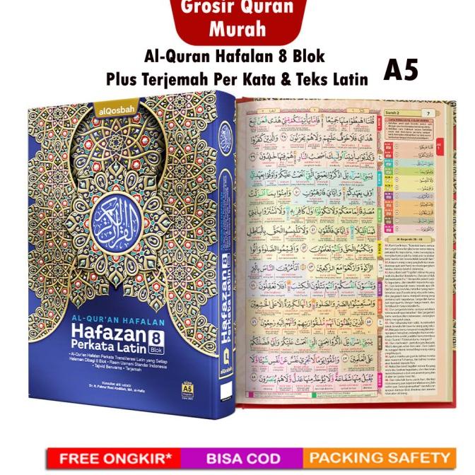 

Al-Quran Hafalan HAFAZAN Latin Per Kata 8 Blok (A5) Star Seller Termurah