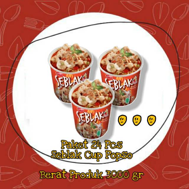 

PAKDEN SEBLAK CUP BANDUNG PAKET 24 PC / POPSO / SEBLAKSERUPUT / OLSHOPPAKDEN