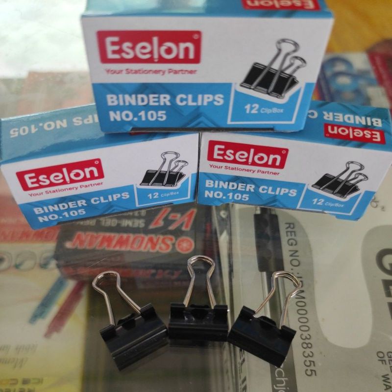 

Binder clips ESELON no.105 isi 12pcs