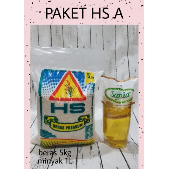 PAKET HS A beras 5kg minyak 1 liter paket sembako paket lebaran