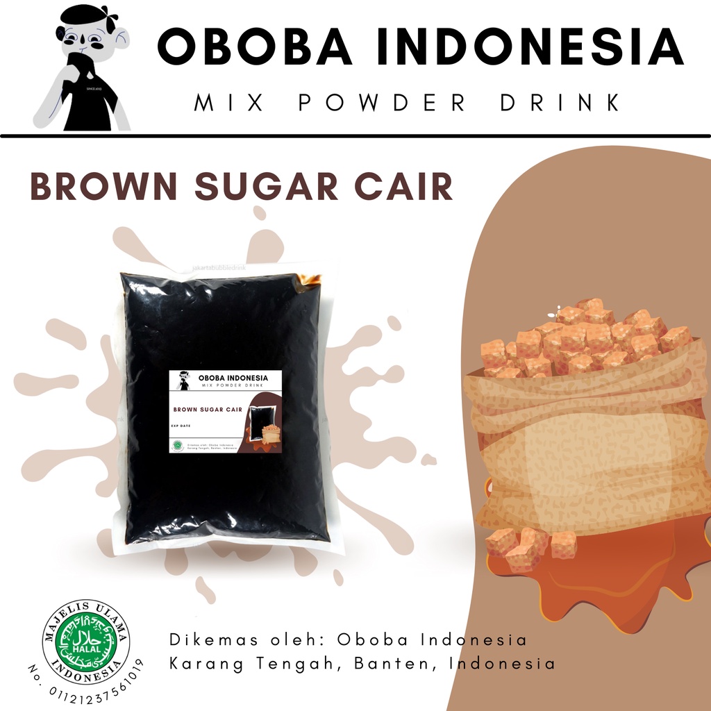 

Gula Aren Cair Asli 1 Kg / Brown Sugar Asli