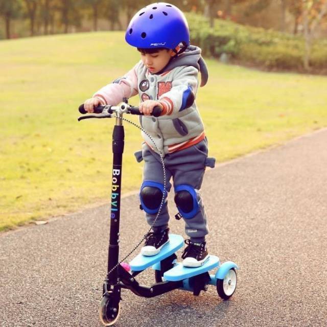 Skuter Anak Injak Genjot Dua Pedal / Mainan Scooter Anak Otoped Dual Pedal-7