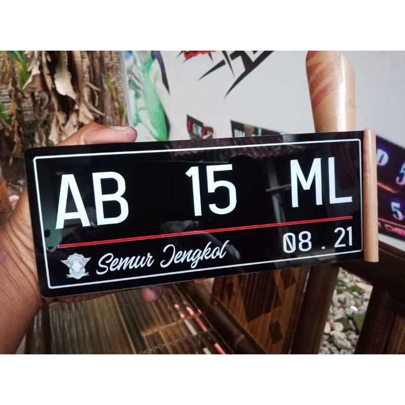 Plat Nomor Akrilik Satuan